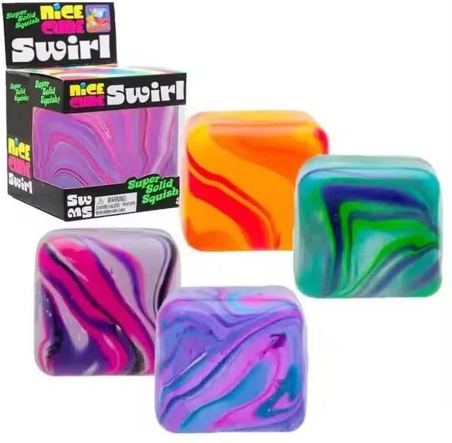 Activating Toys Quallen- & Würfel-Quetschspielzeug, Weiches Gelee-Quetsch-Stressabbau-Fidget-Spielzeug - Bild 1