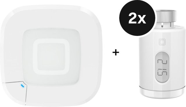 Homematic IP Starter Set Heizen pure mit 2 Heizkörperthermostaten und Access Point in Weiß - Bild 1