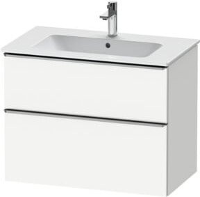 Duravit Waschtischunterschrank D-Neo in Weiß Hochglanz, Wandmontage, B/T/H: 81 x 46,2 x 62,5 cm - Bild 1