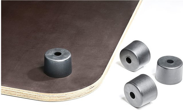 Blomus Bodenplatte mit Möbelfüßen für Chaiselongue Modul GROW in Schwarz aus Kunststoff - Bild 1