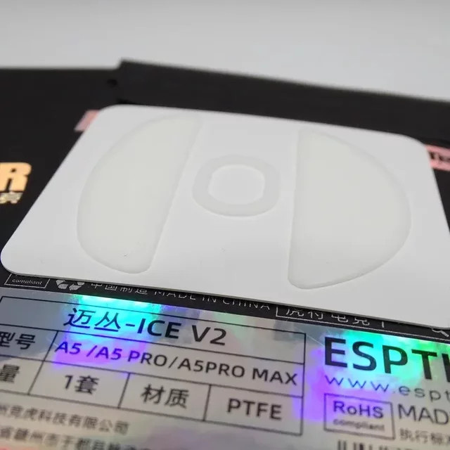 Esptiger ICE V2 PTFE Mausfüße für MCHOSE A7 A5 A5 PRO PRO MAX A7X L7 M7 K7 Ultra Arc Esports in Weiß - Bild 1