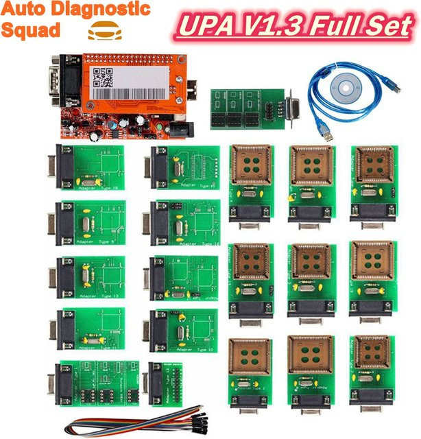 UPA USB-Programmierer V1.3 ECU-Programmierer mit Adapter-Set für Chip-Tuning und serielle Programmierung - Bild 1
