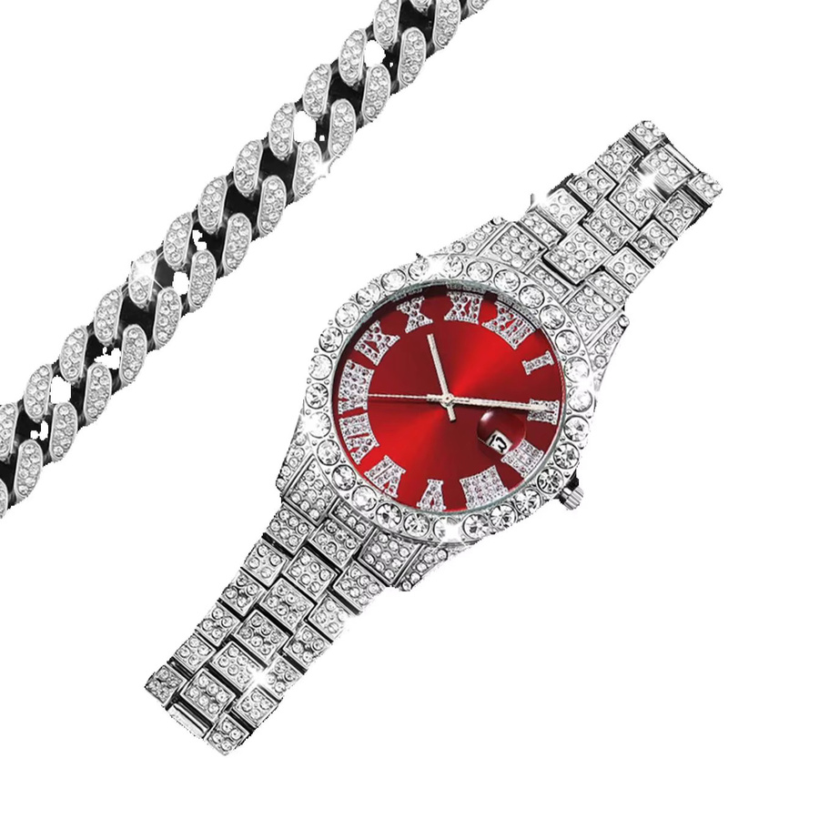 CMK Armbanduhr Quarz, Edelstahl, Silber, Zirkonia, Herren - Bild 2