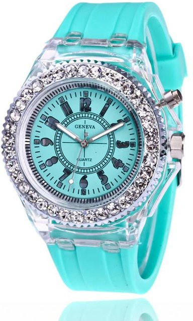 lifeinbuy Armbanduhr, Quarz, Edelstahl, Silikon, Grün, 40 mm, Unisex - Bild 1