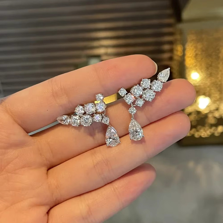 ROBUKF Ohrringe, 925 Silber, Moissanit, Damen - Bild 2