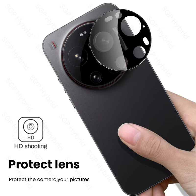 Kisomi Xiaomei 2er-Pack 3D gebogene gehärtete Glas Kameraschutzfolien für Xiaomi 17 Ultra 5G in Schwarz - Bild 2