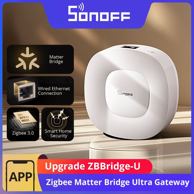 SONOFF ZBBridge-U Zigbee Matter Bridge mit Ethernet-Verbindung in Weiß - Bild 1