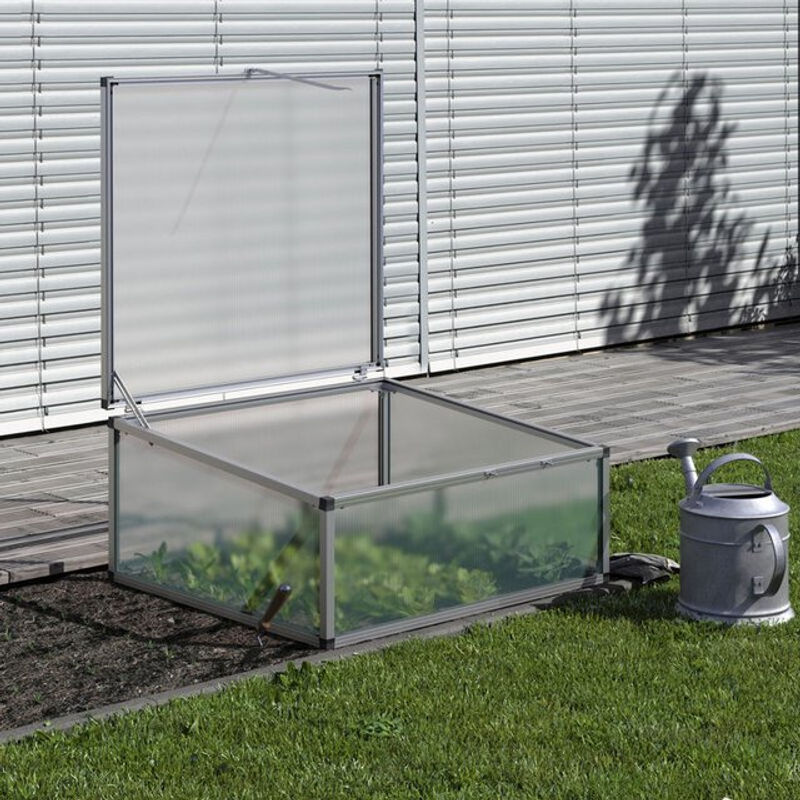 KGT Frühbeet 100 aus Aluminium in Silber, B/T/H: 103 x 91 x 46 cm - Bild 2