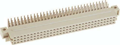 Harting Federleiste 09732966801 aus Messing in Beige mit 3 Reihen - Bild 1