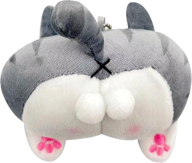 Neoglint Schlüsselanhänger Plüschpuppe, Grau, Unisex - Bild 1