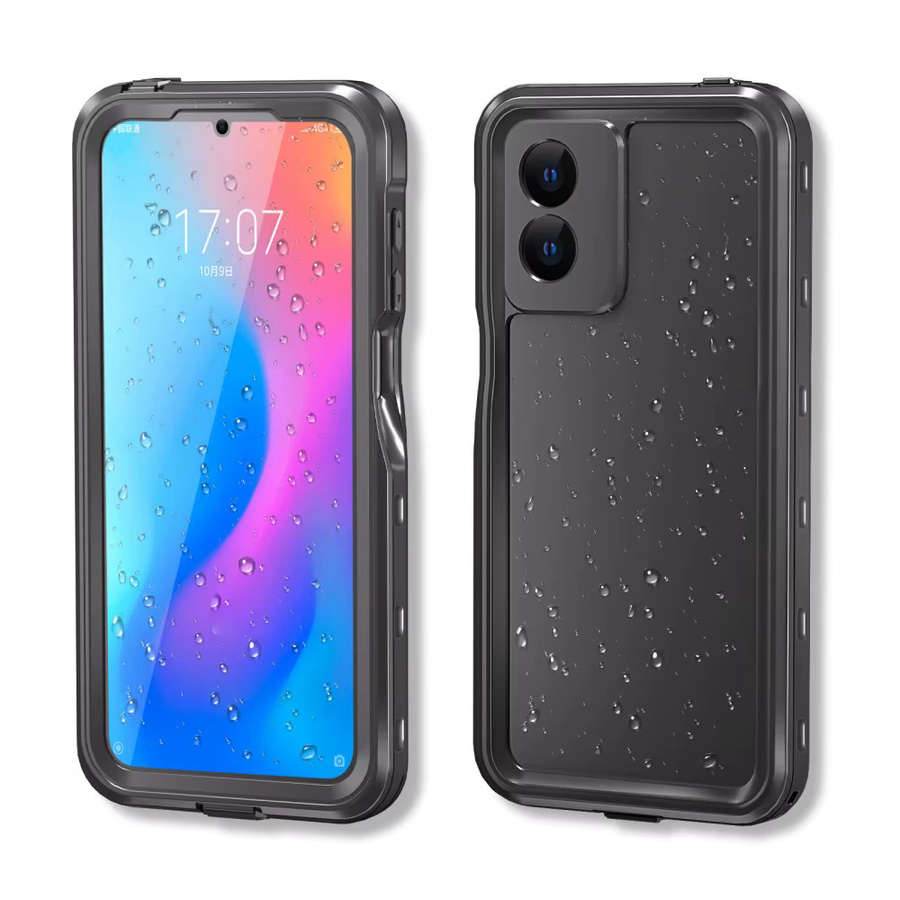 Stoßfeste 2-in-1 Schutzhülle für Motorola Moto G 5G 2025, G Play 2024 und 2026 in Schwarz, Wasserdichte TPU/PC Handyhülle mit Rüstungsschale - Bild 2
