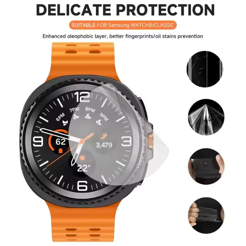 3-5 Stück Hydrogel-Displayschutzfolie für Samsung Galaxy Watch 6 Classic, Galaxy Watch 7 Ultra - Bild 5