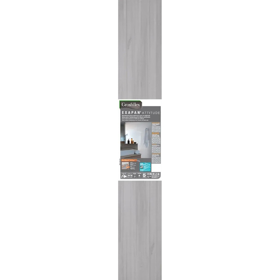 Grosfillex Wandverkleidung Element Holznachbildung Grau B: 37,5 cm, H: 260 cm - Bild 2