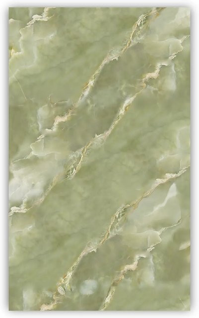 Walllux Duschrückwand Marmoris Onyx Viridis in Grün/Mehrfarbig aus Alu-Verbund, B/H: 125 x 210 cm, Stärke: 3 mm - Bild 1