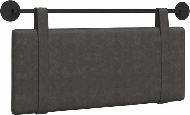 vidaXL Polsterpaneel zum Aufhängen in Schwarz mit Kunstleder-Optik, B/H/T: 110 x 55 x 5 cm - Bild 1