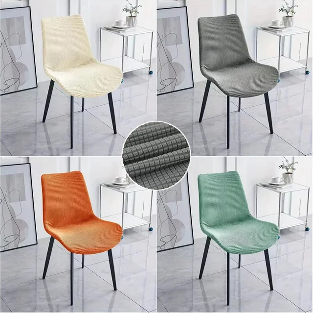 Yupartex Jacquard Stuhlbezug mit elastischem Material für Esszimmerstühle und Hocker mit gebogener Rückenlehne - Bild 1
