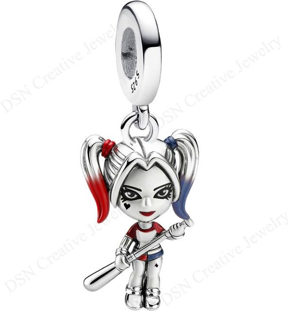 DSN Charm, 925 Silber, Baseballschläger, Damen - Bild 1
