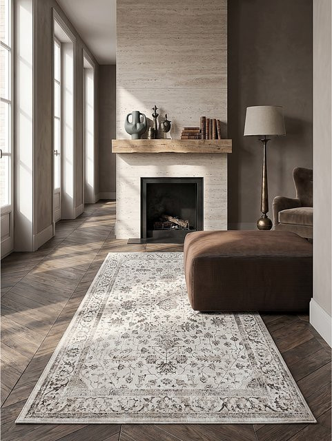 Kadima Design Läufer KAVALA aus Polyester in Creme/Beige, B/T: 80 x 300 cm - Bild 1