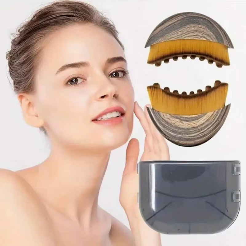 pyeeyan Lymphatische Gesichtskonturbürste, Jawline-Gesichtsmassagegerät mit Aufbewahrungskoffer - Bild 3