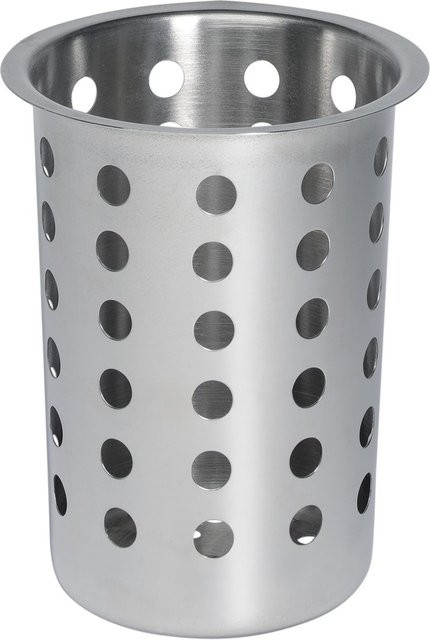 APS Besteckköcher aus Edelstahl in Silber, B/T/H: 11,5 x 11,5 x 13 cm - Bild 1
