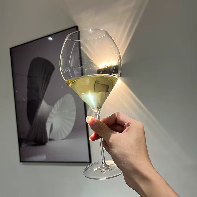 Durchsichtige Weingläser für Rotwein und Weißwein, 600 ml - Bild 4