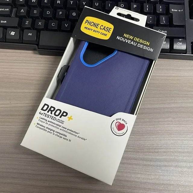 3in1 Defender Handyhülle für Samsung S26 Ultra S25 Edge S24 S23 Plus mit Gürtelclip und Fallschutz, Schwarz - Bild 1