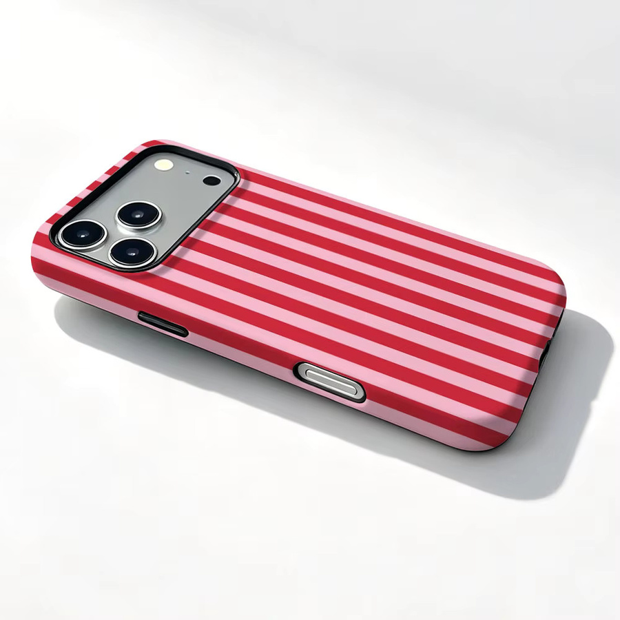 Magnetische 2-in-1 Schutzhülle mit roten Streifen für Apple iPhone Modelle in Rot - Bild 2