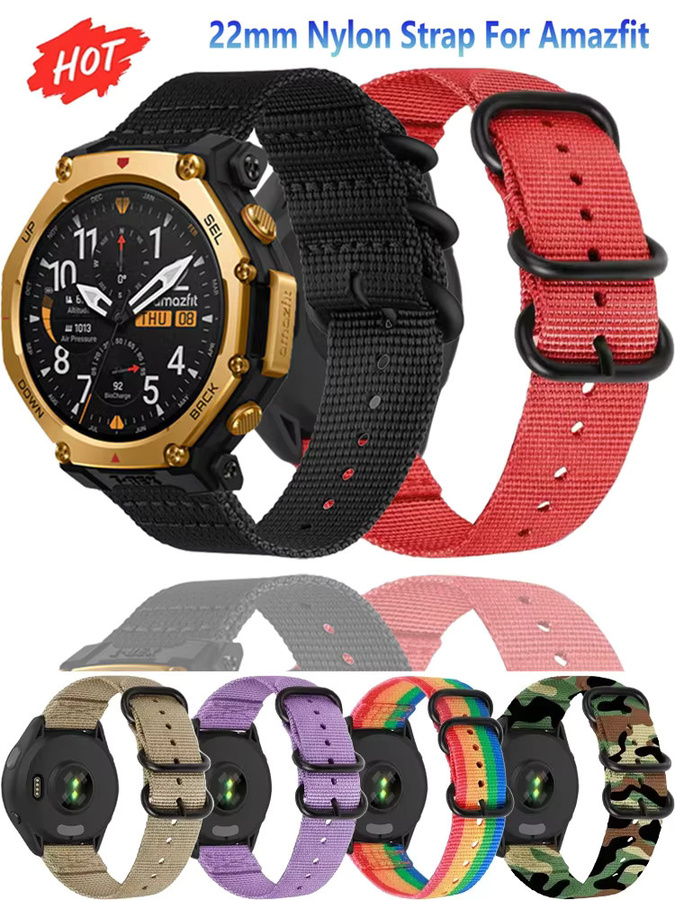 Carrera Uhrenarmband Nylon, Schwarz, Unisex, 22 mm - Bild 4
