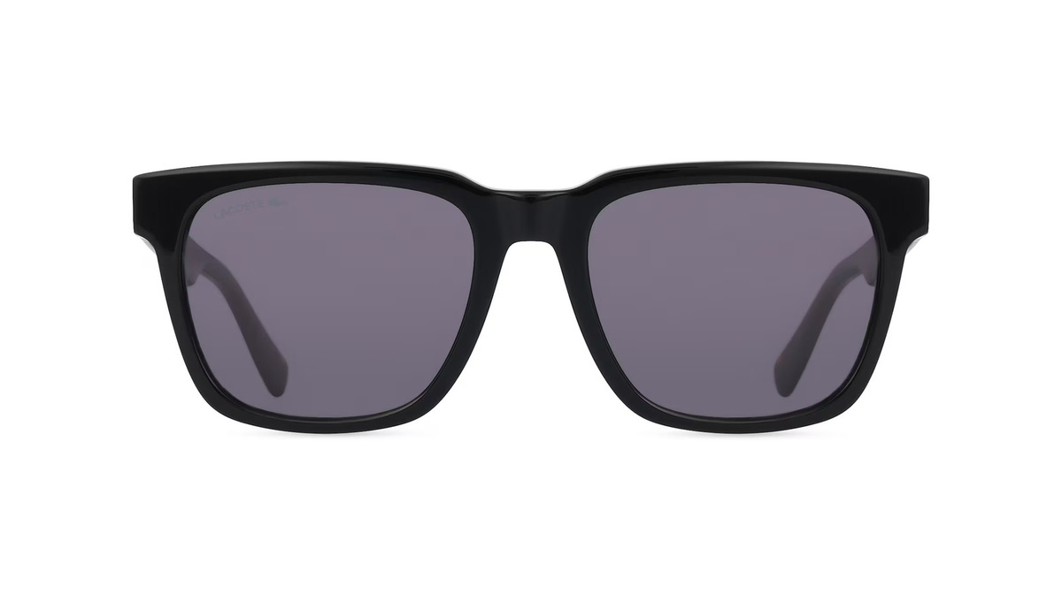 Lacoste L996S Sonnenbrille, Vollrand, Quadratisch, Kunststoff, Unisex, Schwarz, Grau - Bild 1