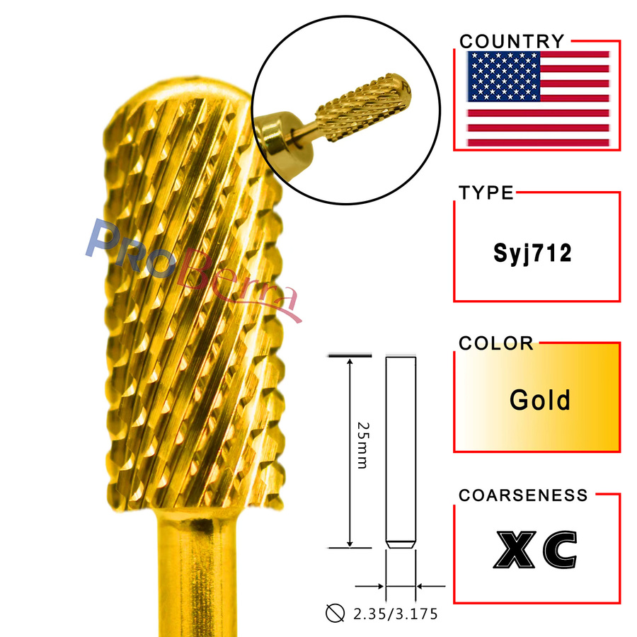 RolinStar Nagelfräser mit Goldkarbid-Aufsatz, Unisex - Bild 2