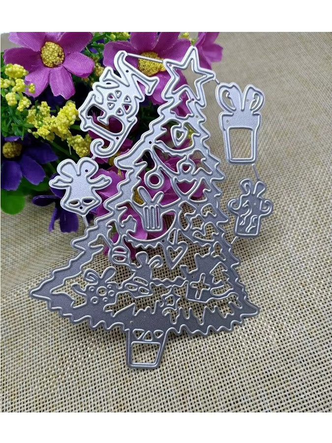 Metall Stanzform Weihnachtsbaum für Papierhandwerk und Bastelarbeiten - Bild 3