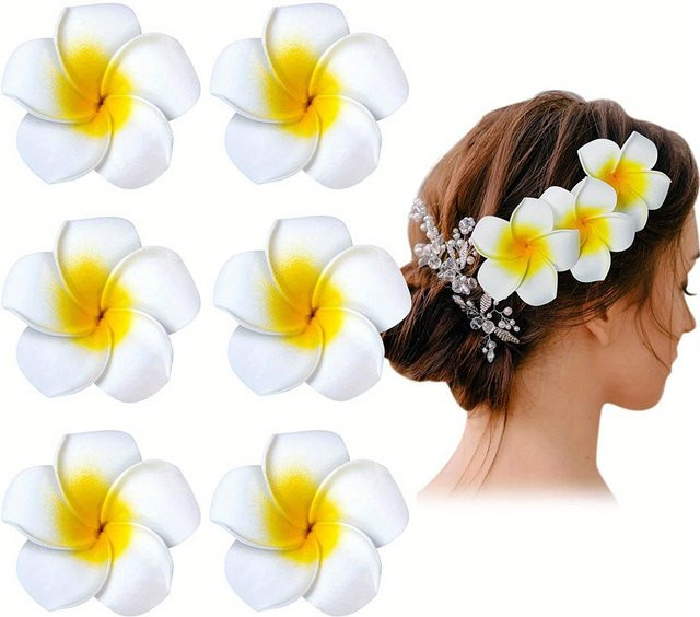ouyaohong Haarspangen, Frangipani-Schaumstoff, black, Kinder - Bild 1