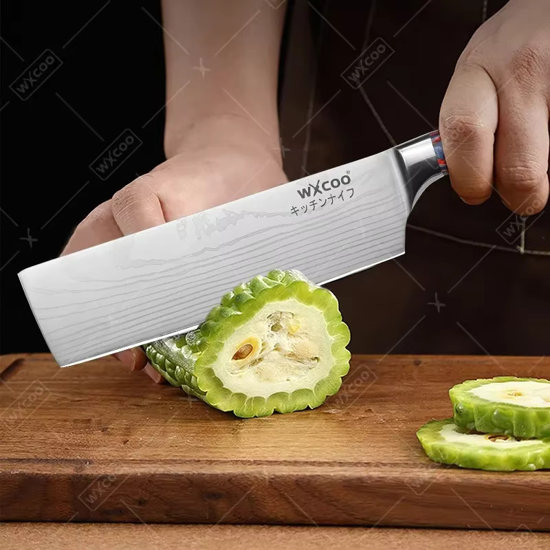 WXCOO Damaskus Chefmesser mit Holzgriff für Fleisch und Gemüse - Bild 4