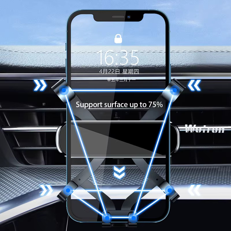 WTSTARTS Auto Telefonhalterung für Audi Q5 8R FY (2010-2023) in Schwarz, Einstellbarer Handyhalter für GPS und Navigation - Bild 5