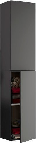 VCM Hochschrank Lendas in Anthrazit mit mattem Finish, Breite: 33 cm, Höhe: 150 cm, Tiefe: 22 cm - Bild 1