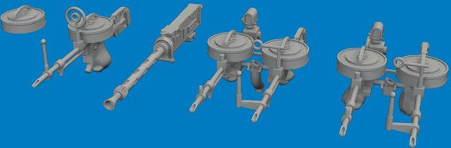 Eduard Hampden TB Mk.I - Guns - Print, 1:48 - Bild 1