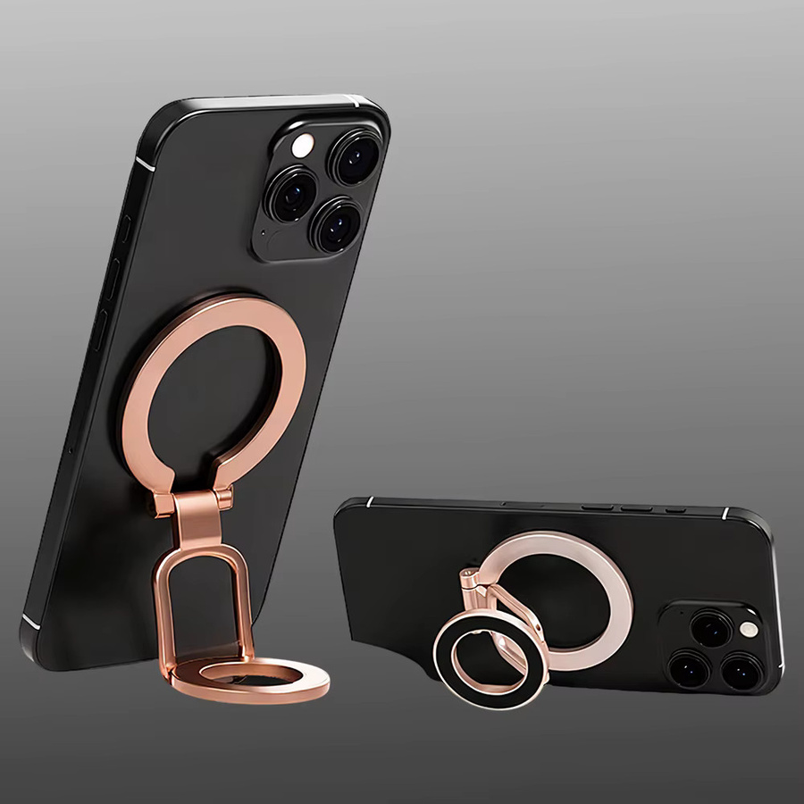 Doppelseitiger magnetischer Saugspiegel mit 3 Abschnitten in Pink und Gold, ultraleicht und ultradünn - Bild 2