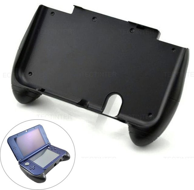 Schützende Handgriff-Halterung aus Kunststoff für Nintendo New 3DS XL LL in Schwarz - Bild 1