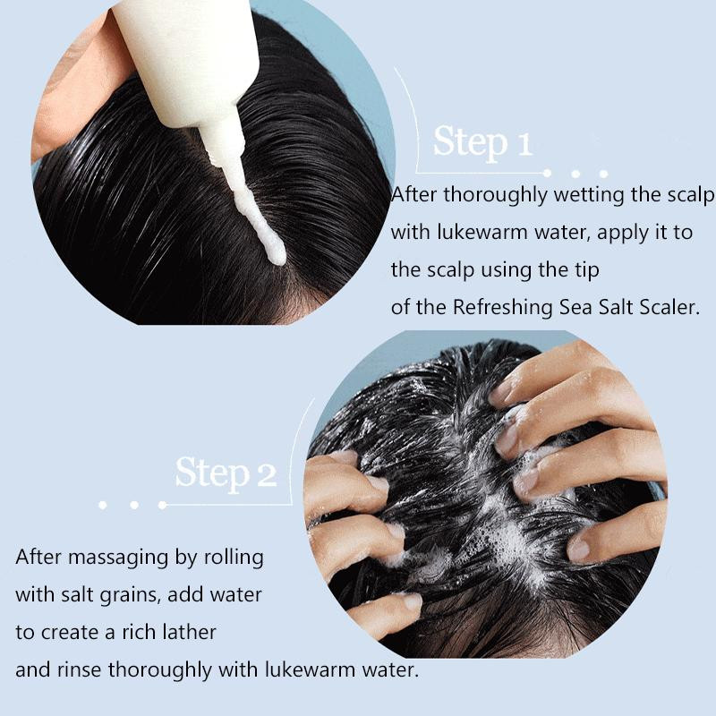 Eiio Silky Glow Shampoo, Wasserbehandlung und Meersalz-Kopfhautentferner Set, Damen - Bild 3