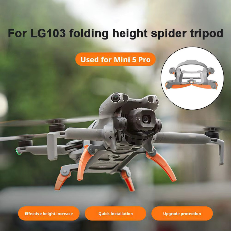 Klappbares Erhöhungsstativ Spider Trip für DJI Mini 5 Pro in Grau - Bild 4
