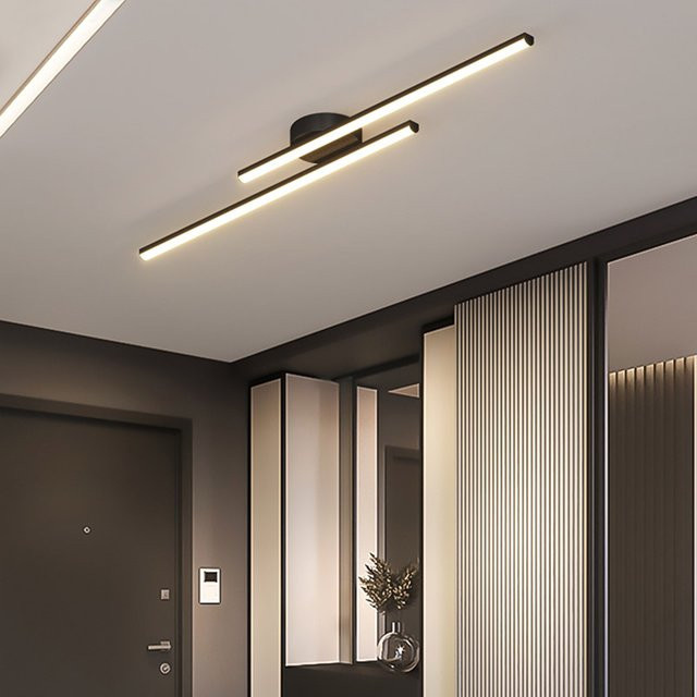 Moderne LED-Deckenleuchte von DARHYN mit integriertem Warmweiß-Licht und Fernbedienung für Wohnzimmer, Schlafzimmer und Küche - Bild 1