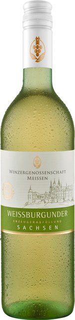 WG Meissen Weissburgunder Weißwein, trocken, Sachsen, 2022, 0,75 l - Bild 1