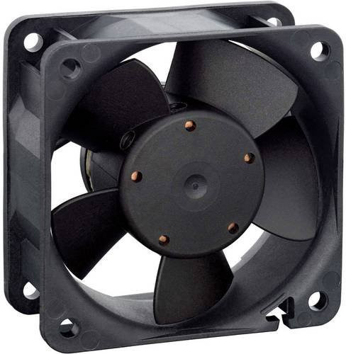 EBM Papst Axiallüfter 612NGHH 12 V/DC 50 m³/h Schwarz B/H/T: 60 x 60 x 25 mm - Bild 1