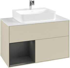 V&B Waschtischunterschrank Finion 100 in Lackausführung, Breite: 100 cm, Tiefe: 50,1 cm, Höhe: 50,1 cm - Bild 1