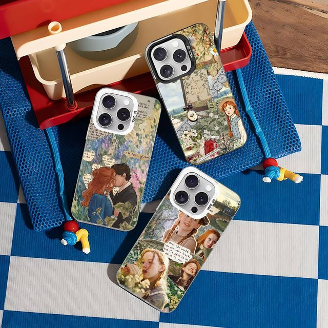A-Anne Handyhülle für iPhone 11 bis iPhone 17 Pro Max Plus, stoßfeste Rückseite, Farbe: Silber/Mehrfarbig - Bild 1