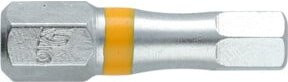 KS Tools TORSIONpower Sechskant-Bit Innen6kant, Antrieb: 1/4 Zoll (6,3 mm), Abtrieb: 5 mm, Länge: 25 mm, Farbe: Silber - Bild 2