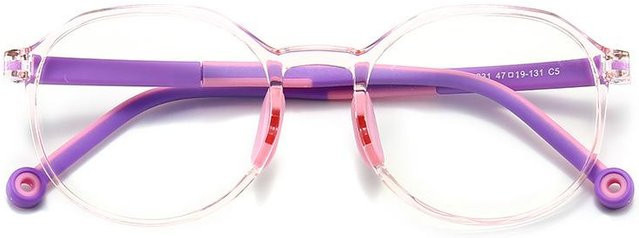Bai Fen Bai Electronic 3C 49529 Korrektionsbrille, Kinder, Rund, Weiß, Vollrand, Blaulichtfilter - Bild 1
