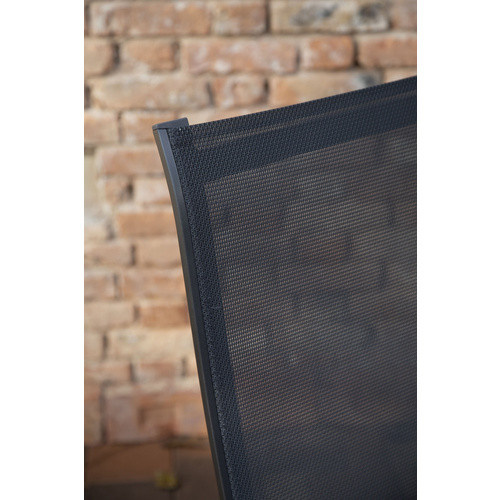 Acamp Klappsessel Urban Anthrazit-Carbon aus Aluminium mit Textilene-Gewebe, H x B x T: 112 x 60 x 60 cm - Bild 3
