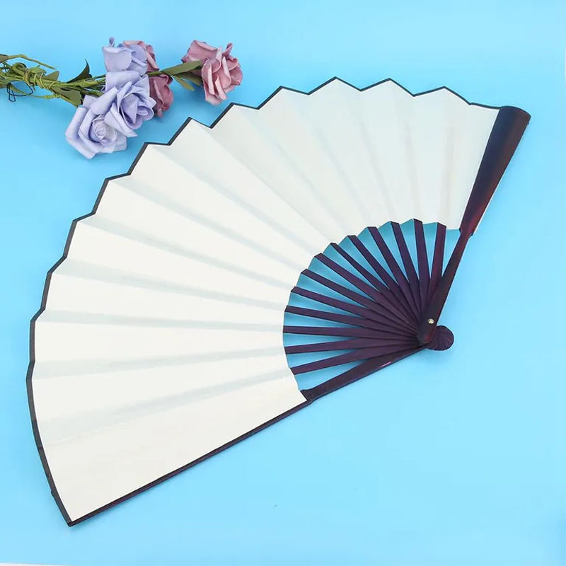 CosyHome Faltfächer aus Bastelpapier für Hochzeitsdekoration und Tanz, 10 Zoll, Weiß - Bild 4