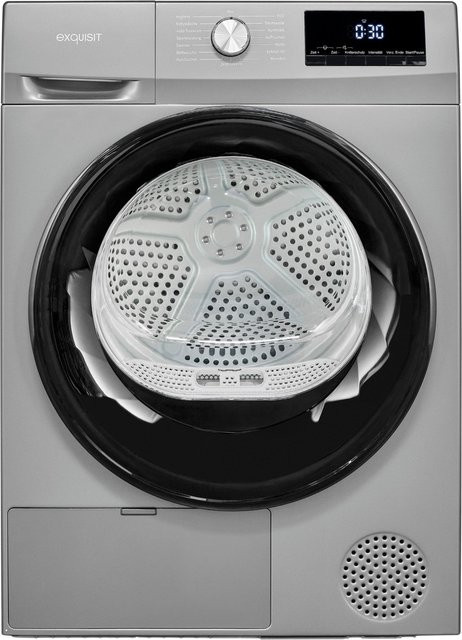 Wärmepumpentrockner Exquisit TWP703-010D in Titanium Grau - Bild 1